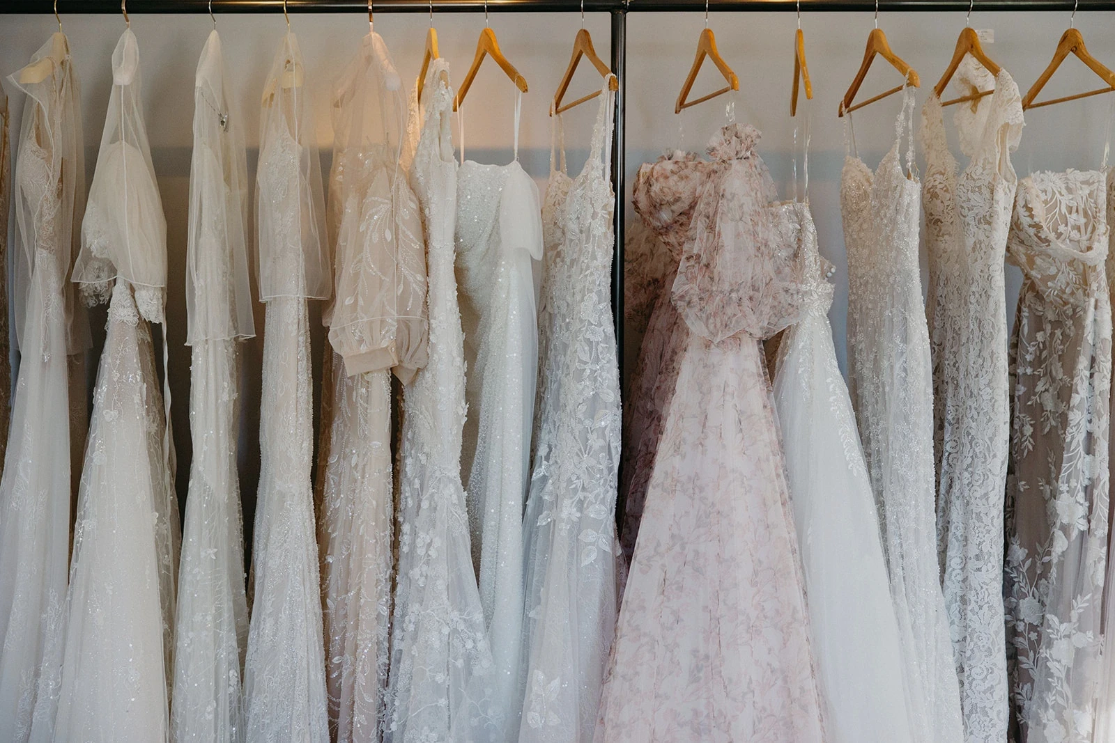 white gowns selections in store